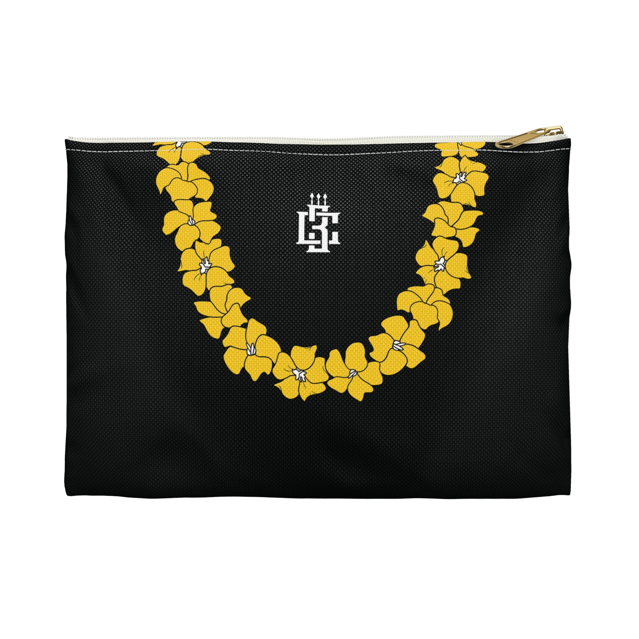 IIICHIEFS YLW HIBISCUS POUCH