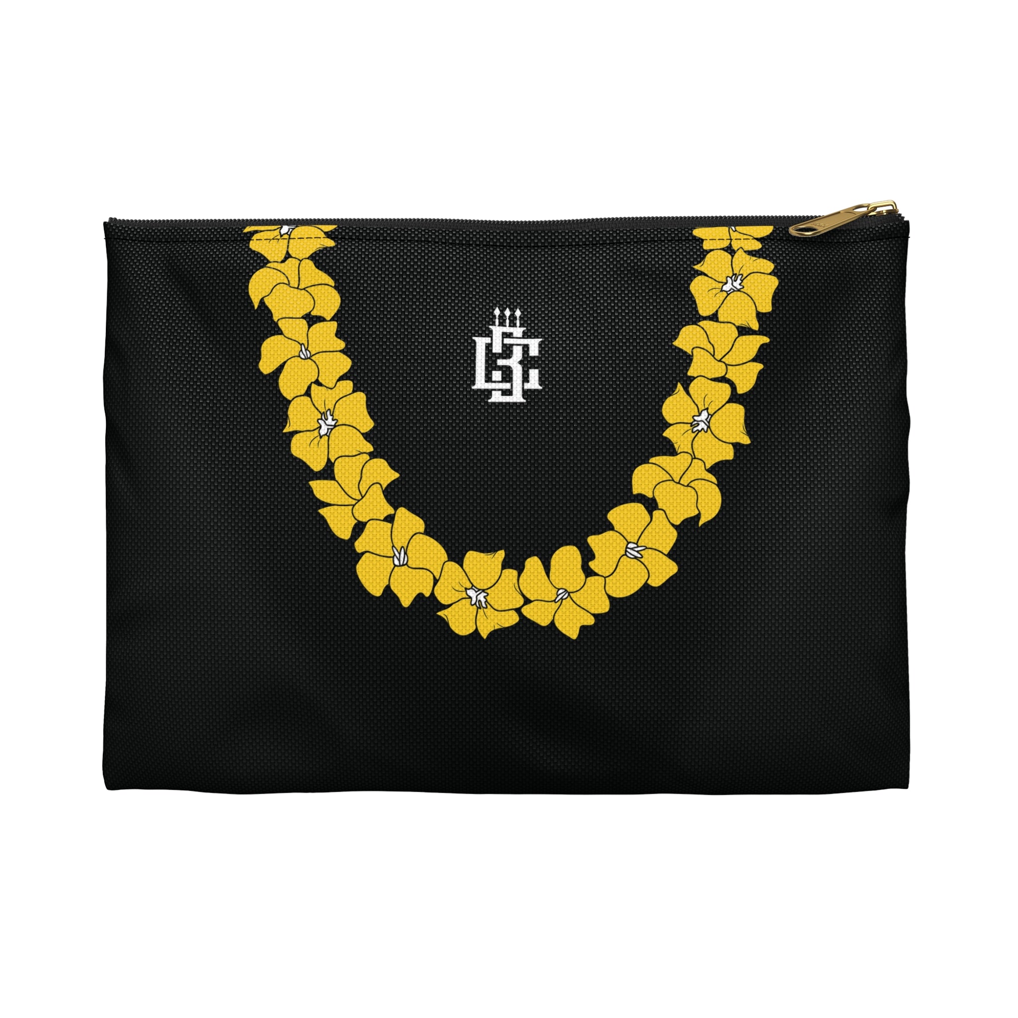 IIICHIEFS YLW HIBISCUS POUCH